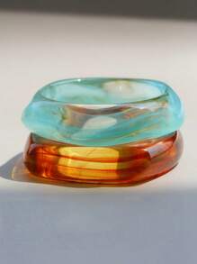 3pcs/1pc Exaggerated Geometric Bracelet Set, Versatile Jewelry Accessory For Daily Wear, Party, Vacation, Boho Style