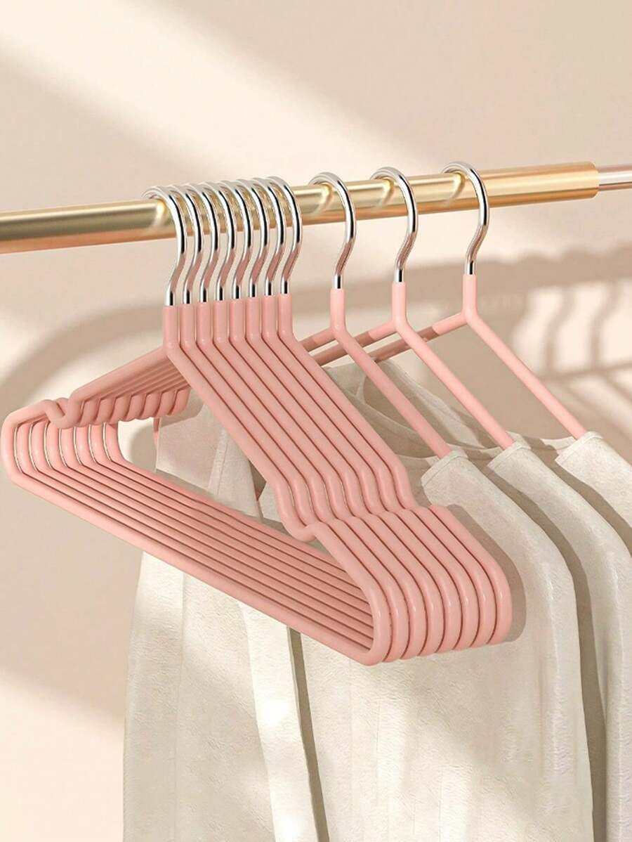 10 Stücke verstärkte beschichtete Kleiderbügel, neue robuste Erwachsenen Kleiderbügel, beschichtet rutschfest & keine Markierungen hinterlassend Kleiderbügel für den Kleiderschrank