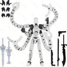 Accesorios de figura de acción T13 personalizados impresos en 3D, decoración de escritorio coleccionable con 13 articulaciones móviles, juguete posable T-13 impreso en 3D - Multicolor 2 - Ver 16