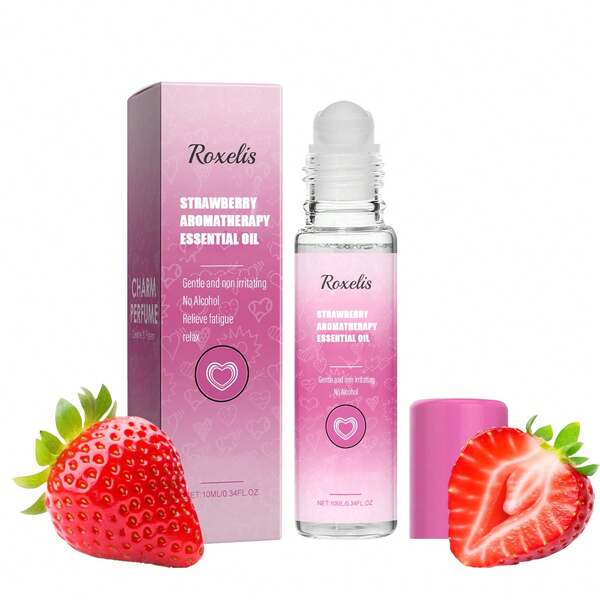 Aardbeien aromatherapie etherische olie, zacht en niet-irriterend, helpt de geest te ontspannen en vermoeidheid en stress te verlichten