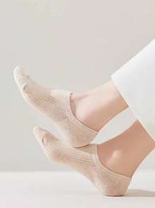 纯色糖果色隐形硅胶防滑女士船袜圣诞礼物