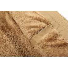 Men's Loose-Fitting Winter Coat With Flap Pockets, Lined With Thick Wool, A Classic And Warm Jacket. - 卡其色 - 查看 9