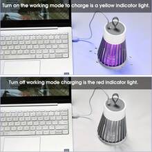 Bug Zapper, Mosquito Zapper Fly Trap Mosquito Killer Lamp USB Electric Radiationless LED Mute Bed Bug Killer Indoor For Mosquito Insect Gnat Moth Fruit Flies With A Small Brush