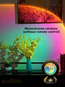 1 buc. Lumină de ambianță LED apus de soare - Creează o atmosferă caldă, perfectă pentru decorațiuni sufragerie, iluminat ambiental dormitor, decorațiuni de sărbători, cadouri, sărbători de festivaluri, întâlniri pentru cupluri, imagine de fundal ancore