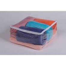 Saco Organizador Closet Edredom Cobertor Cobertas Roupas Com Zíper Multiuso 1 und