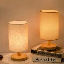 1pc USB Powered Linen Lamp, Modern USB Powered Linen Desk Lamp, Ideal Gift For Friends On Holidays And Birthdays, Suitable For Living Room And Bedroom Decor (Battery Not Included), Bedside Lamp - Multicolor - View 1