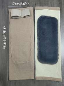 1 件超长保暖羊毛护膝，男女通用保暖膝关节护具，带绑带，秋冬护腿 - 彩色 - 查看 11