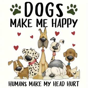 7 Adorables pegatinas con estampado de cachorros de perro para transferencia térmica DIY para camisetas, máscaras, vaqueros, mochilas - 24cm X 9.45in