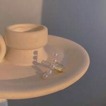 1pc Pearl Ear Cuff, Minimalist Elegant Ear Cartilage Clip, No Piercing Required, Ear Stud - Multicolor - View 6