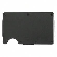 1 Or 2-Pack: RFID Blocking Slim Credit Card Holder Wallet For Men – Minimalist, Scratch-Resistant, With Removable Money Clip | Modern, Durable, Everyday Carry - Đen / 1-Gói - Xem 3