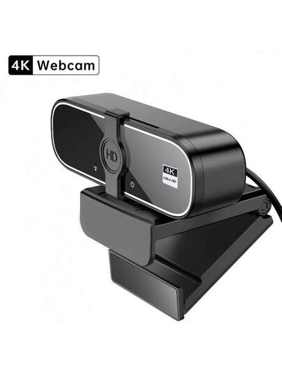 4K/2K/1080P USB Webcam Auto Focus, Privacy Cover, Plug Play Camera PC/Laptop, Zoom, Streaming, Remote Work view 9