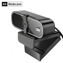 4K/2K/1080P USB 网络摄像头，带自动对焦和隐私盖 | 即插即用，兼容 PC/笔记本电脑、Zoom、直播和远程办公 - 彩色 - 查看 11