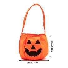 Bolsa de dulces de Halloween para truco o , bolso con forma de calabaza 3D, regalo para niños, accesorio de Halloween