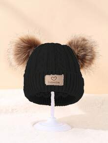 1 件婴儿透气冬季帽子柔软针织帽适合居家和旅行 - 彩色 - 查看 11