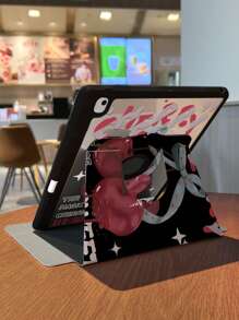 1 Pieza, Funda protectora de iPad de acrílico transparente cristalino con carcasa dura y silicona gruesa anti-colisión con función de encendido/apagado automático, ranura para bolígrafo, anti-caída y delgada, adecuada para iPad 10th/9th, Pro 11 2024/iPad 11 2025, cubierta no magnética, económica y práctica, con diseño hueco en la parte posterior para ver el logotipo, accesorio de funda protectora esencial para oficina y estudio