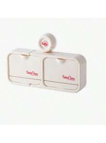 Porta-sabonete com Compartimento Duplo, Recipiente de Sabonete, Prato de Sabonete em Concha, Bandeja de Sabonete, Bandeja de Sabonete de Plástico, Porta-sabonete com Tampa, Porta-sabonete para Banheiro, Prato de Sabonete Anti-Estagnação de Água, Prato de Sabonete com Dupla Drenagem, Presentes de Formatura, Presentes de Festa, Presentes de Aniversário