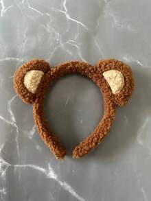 Tiaras de animais de desenho animado, orelhas de urso peludo, arco de cabelo, orelhas de rato de pelúcia, faixa de cabelo para lavar o rosto, acessório de cosplay - Multicolorido - Ver 4