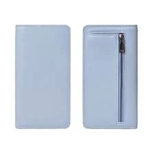 Unisex PU Leather Wallet Slim Credit Card Slots Zipper Closure Women Purse Long Wallet For Women Wallet Purse Wallet - Multicolor - View 11