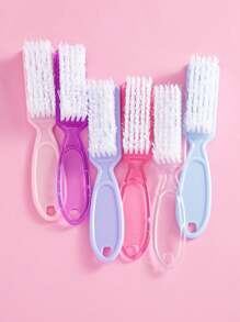 2 pezzi Spazzola per unghie, Spazzola per pulire le unghie, Spazzola per la pulizia delle mani, Spazzola per scrubbing di dita e piedi, Spazzolino per pedicure e unghie, Set di spazzole per la pulizia, Trasparente