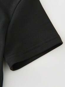 Valentine'S Day Boys Cotton T-Shirt "Tractor And Heart" Print, Comfortable And Casual Round Neck Short Sleeve - màu đen - Xem 3