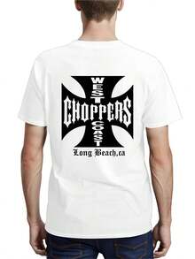 Shirt West Coast Choppers Men Shirt We, Unisex Casual Shirt, For Men, For Women, Menswear Top Graphic Love - 白色 - 查看 5