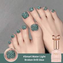 annies 10ml/1pc Spring/Summer Green, Melbourne Blue, Rose Gold Glitter Nail Polish Gel, 2025 New Jade Ice Transparent Whitening Nail Art Nails - Multicolor - View 3