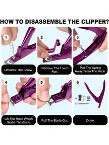 Magnetic Nail Clippers, Acrylic Nail Clippers, Artificial Nail Trimmer, Sharp Blade Manicure Pedicure Tool, Suitable For Salon And Home Nail Art, Adjustable Size Magnetic Nail Clippers For Acrylic Nails - Black Nail Clippers, Manicure Tools, Nail Care Supplies, Nail Clippers, Nail Art Tools - Black - View 3