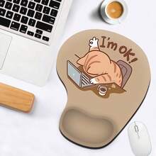 Mouse Pad Wrist Support, Ergonomic Mouse Pad With Wrist Rest, Comfortable Mouse Pad With Smooth Wrist Rest, Suitable For Non Slip Base, Computer, Laptop, Office And Home - Multicolor - View 4