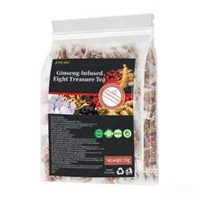 1盒保健补肾茶，人参八宝茶，8种珍贵成分配方，150克/盒，人参八宝根补肾茶，男士补肾草本茶，送给爸爸的礼物（30袋/盒） - 彩色 - 查看 11