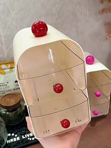 双层亚克力咖啡站收纳盒 - 用于胶囊、茶包、零食和文具的储物盒 - 理想的家庭和办公室台面收纳盒、咖啡站收纳盒 | 现代厨房收纳 | 耐用亚克力材质 - 彩色 - 查看 6