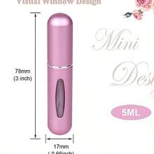 1pc Refillable Perfume Bottle With Spray Pump, Portable Travel Cosmetic Container, Mini Atomizer Spray Bottle, Gift For Valentine's Day,Travel,Perfume Bottle,Perfume Refillable Bottle,Mini Perfume - màu đen - Xem 9