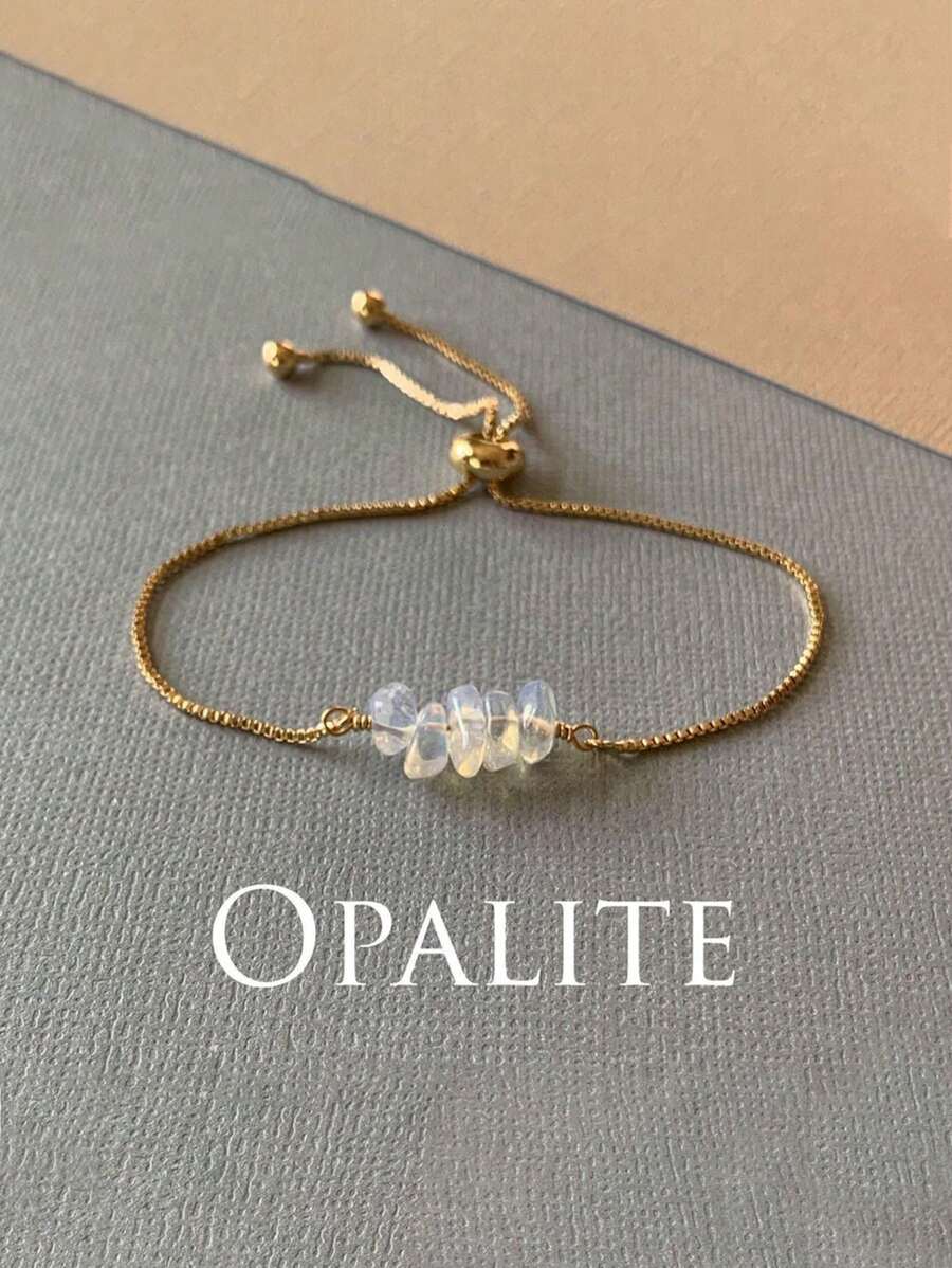 Opal Beaded Bracelet – Adjustable Bracelet For Women