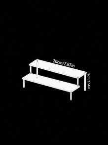 1pc Acrylic Riser Display Stand, Transparent Display Riser Stand Cologne Storage Rack Acrylic Shelf 3 Tiers 2 Tiers 1 Tier Shelf Suitable For Cupcake Food Dessert Stand Perfume Series Cosmetics