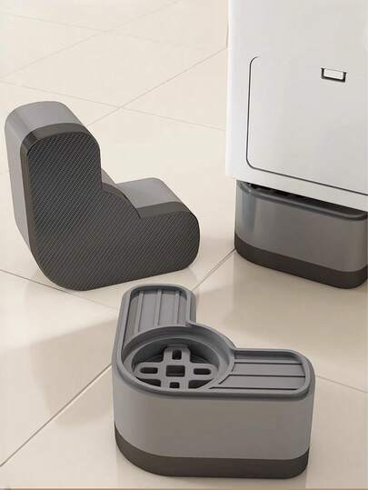 Base para máquina de lavar de 1 peça, apoio para os pés com aumento de altura para móveis, apoio para os pés para máquina de lavar com tambor, suporte antiderrapante e com absorção de choque para geladeira com apoio para os pés com altura ajustável