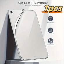 1pc Transparent Tablet Protective Case, Compatible With Huawei MediaPad/MatePad SE/MediaPad T5/MatePad T8/Enjoy Tablet 2/Honor Pad X8/X8 Pro/Pad X9/MatePad Pro 12.2/11.5/10.4 Inch, Adopts Angle Airbag Anti-Drop Design, Single-Handed Grip, All-Round Drop Protection - Clear - View 1