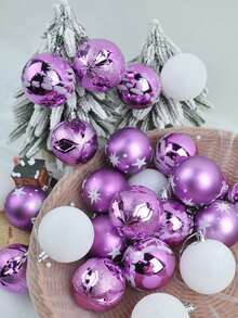 6 buc globuri de Crăciun rezistente la spargere, globuri strălucitoare agățate, brazi de Crăciun, decorațiuni pentru petreceri de nuntă, decorațiuni pentru casă, decorațiuni de Crăciun, decor pentru cameră, iarnă