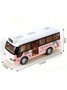 1 Pc School Bus Toys Cars Die Cast Plastic Little Cars City Bus With Sound And Light Up Friction Powered Cars Play Toys Gift For Kids,Back To School - Multicolor - View 10