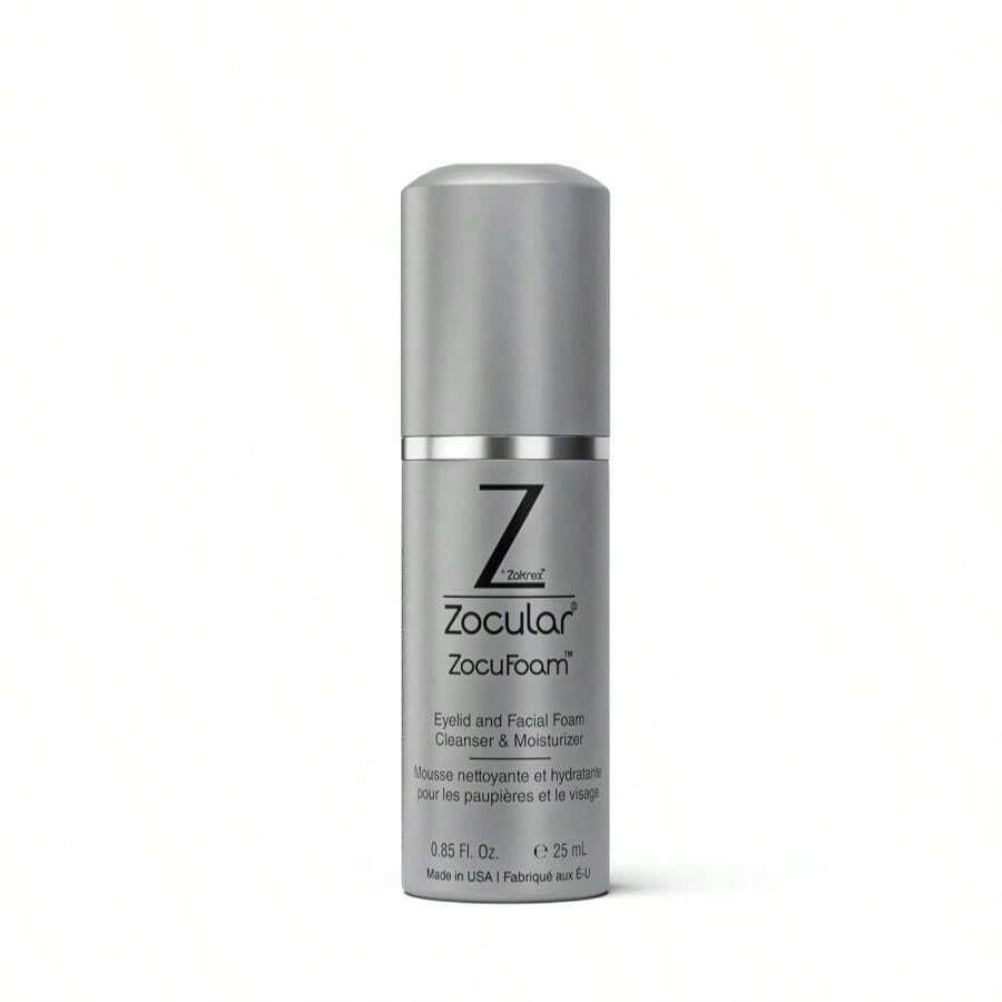 Zocular ZocuFoam Eyelid Cleanser - Foaming Eyelid Scrub - Natural PH Balanced Solution - 17 FL OZ (50mL)