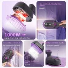 OBOVAY 1pc Fashionable Handheld Portable Steam Iron - Quickly Ironing Clothes, 220V-240V, EU Plug, Ideal For Travel And Dorms, Compact And Portable, Suitable For Travel Use.