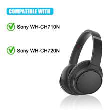 Replacement Earpads For Sony WH-CH720N Headphones, Sony Ear Cushion Compatible With Sony WH CH720N, Sony WH-CH720N(CH720N) Ear Pads With Protein Leather Memory Foam