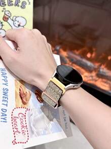 Glittering Watch Band Compatible With Samsung Galaxy Watch 7 Band 40mm 44mm,Dazzling Watch Straps For Galaxy Watch FE 40 Mm/Galaxy Watch 6/6 Classic 5 4 Band 40mm 44mm/20mm, Perfect Gifts For Girls And Ladies