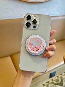 Vintage Floral Magnetic Phone Grip Stand, Multi-Function Expandable Holder Compatible With All Phones - Multicolor - View 2