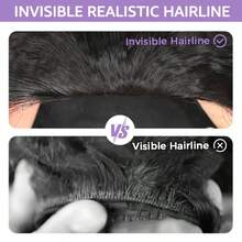 3 In 1 Half Wig | Afro Curly Flexible Fit Half Wig With Drawstring Natural Hairline Beginner Friendly Kinky Curly Glueless Wigs With Drawstring Seamless Put On Go Glueless Wig - Natural Black - 查看 7