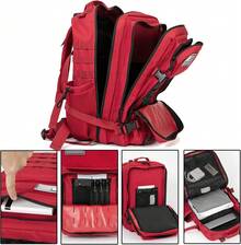 25L/35L/45L Military Tactical Backpack For Men Molle Daypack 3 Day Bug Out Bag Hiking Rucksack With Bottle Holder,10381700 - Red - View 7