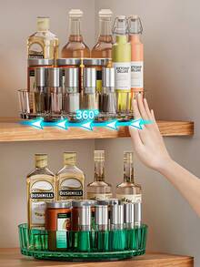 1 Giá đựng gia vị PP, Hộp đựng gia vị, Giá đựng gia vị xoay, Hộp đựng đồ để bàn, Khay đựng mỹ phẩm, Đồ dùng nhà bếp, Đồ dùng thiết yếu cho căn hộ, Đồ dùng thiết yếu cho ký túc xá, Trở lại trường, Giá đựng gia vị đa năng xoay hiện đại - Nhiều màu - Xem 10