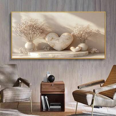 Modern Abstract Vase Flower Still Life Print Art Wall Art Canvas Painting, No Frame, For Living Room, Bedroom Decoration