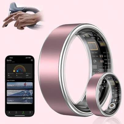 Smart Ring Fitness Tracker For Women Men - Waterproof Health Rings For Sleep Tracker,Heart And Blood Oxygen Monitor And Stress, Fitness Ring For Family Care,Step And Burned Calories Counte,Gesture Swipe VideoBuilt-In Motion Gesture Function, Comfortable To Wear,Smart Photo Taking (Controlled By APP)(16mAh Rechargeable Battery)For Holidays, Christmas, Halloween, Birthday Parties & Special Occasions