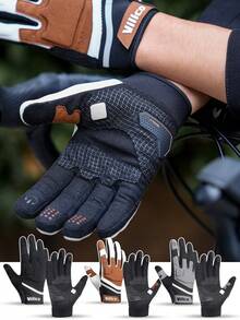 Kyncilor Guantes tácticos militares para pintura, airsoft, combate, bicicleta, con protección de goma y antideslizantes de dedo completo - Multicolor - Ver 1