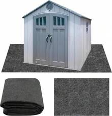 10 X 10 FT Outdoor Storage Shed, Waterproof Storage Shed Flooring, Soft Patio Furniture Carport Washable With Non-Slip Backing, Storage Shed Not Included (10x10FT) - 6x8.2英尺 - 查看 9