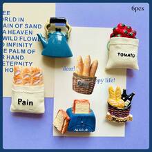 1pc/4pcs/5pcs/5pcs-Style 1/6pcs/7pcs/7pcs-Style 1/8pcs/8pcs-Style 1/9pcs/9pcs-Style 1/10pcs/10pcs-1/11pcs/12pcs/13pcs 3D Realistic Food Magnetic Stickers, Delicious Food Themed Stickers, Creative Fridge Magnets, Decorative Accents For Office, Kitchen, Whiteboard, Storage Cabinet, Dishwasher, Home Decor, Gifts For Friends And Family, Valentine's Day - 彩色 - 查看 58